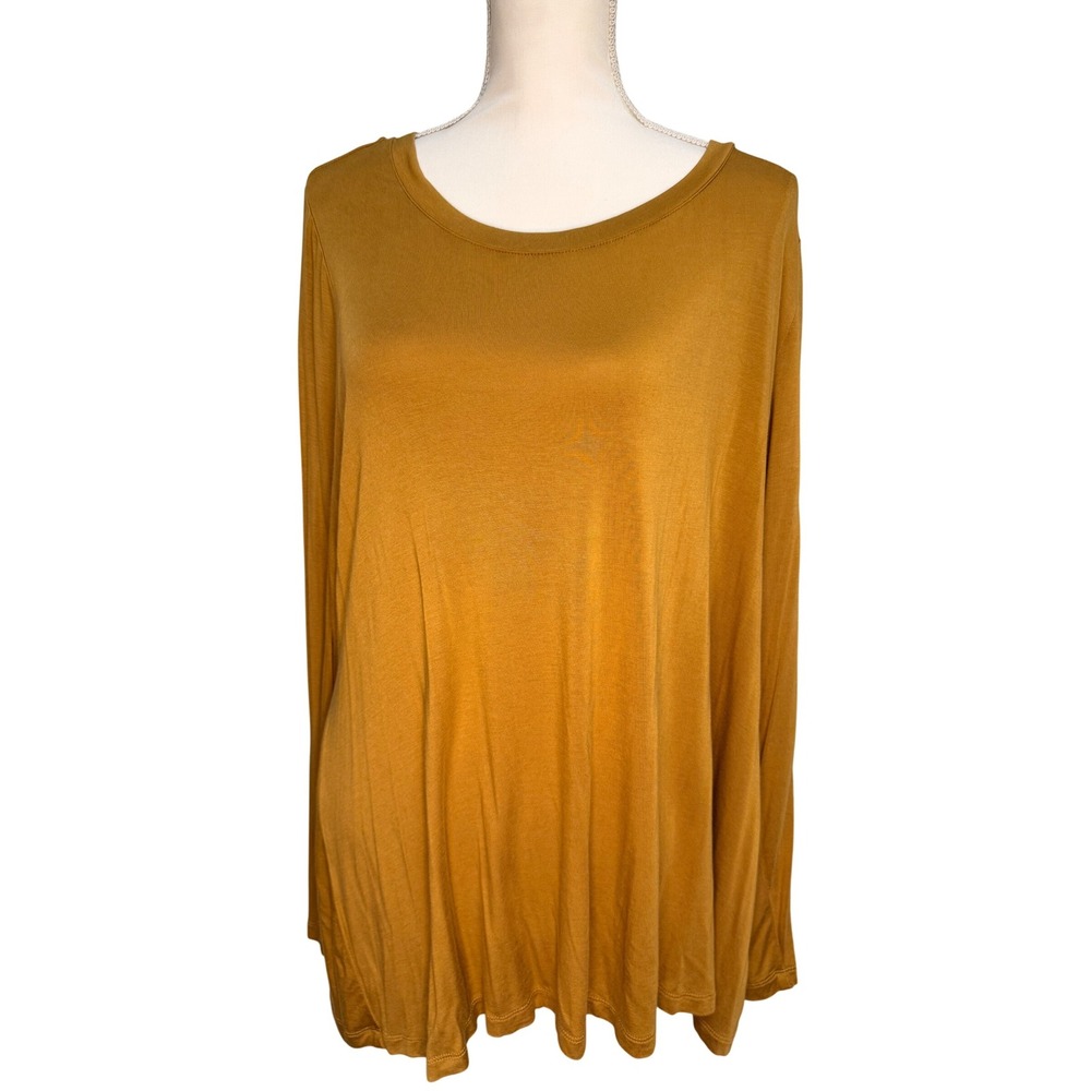 LOGO Mustard Yellow‎ Long Sleeve Shirt Women's XL